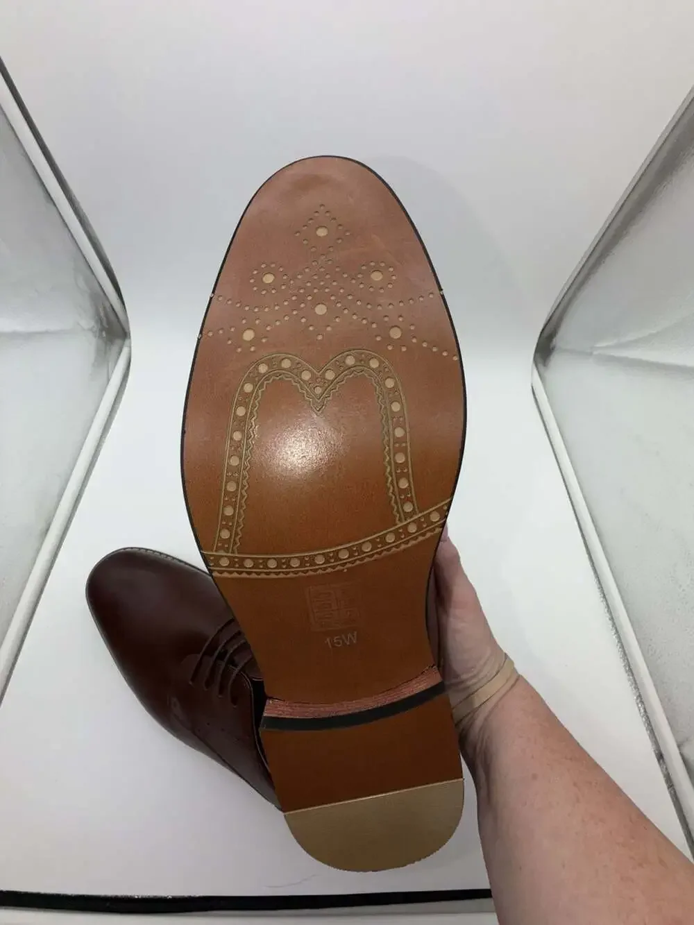 Bruno Marc Men's Lace-Up Classic Brogue Oxford Dress Shoes in Dark Brown